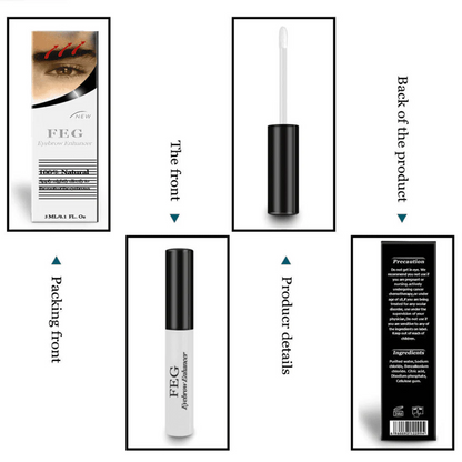 Authentic FEG Eyebrow Growth Serum Enhancer-2pc